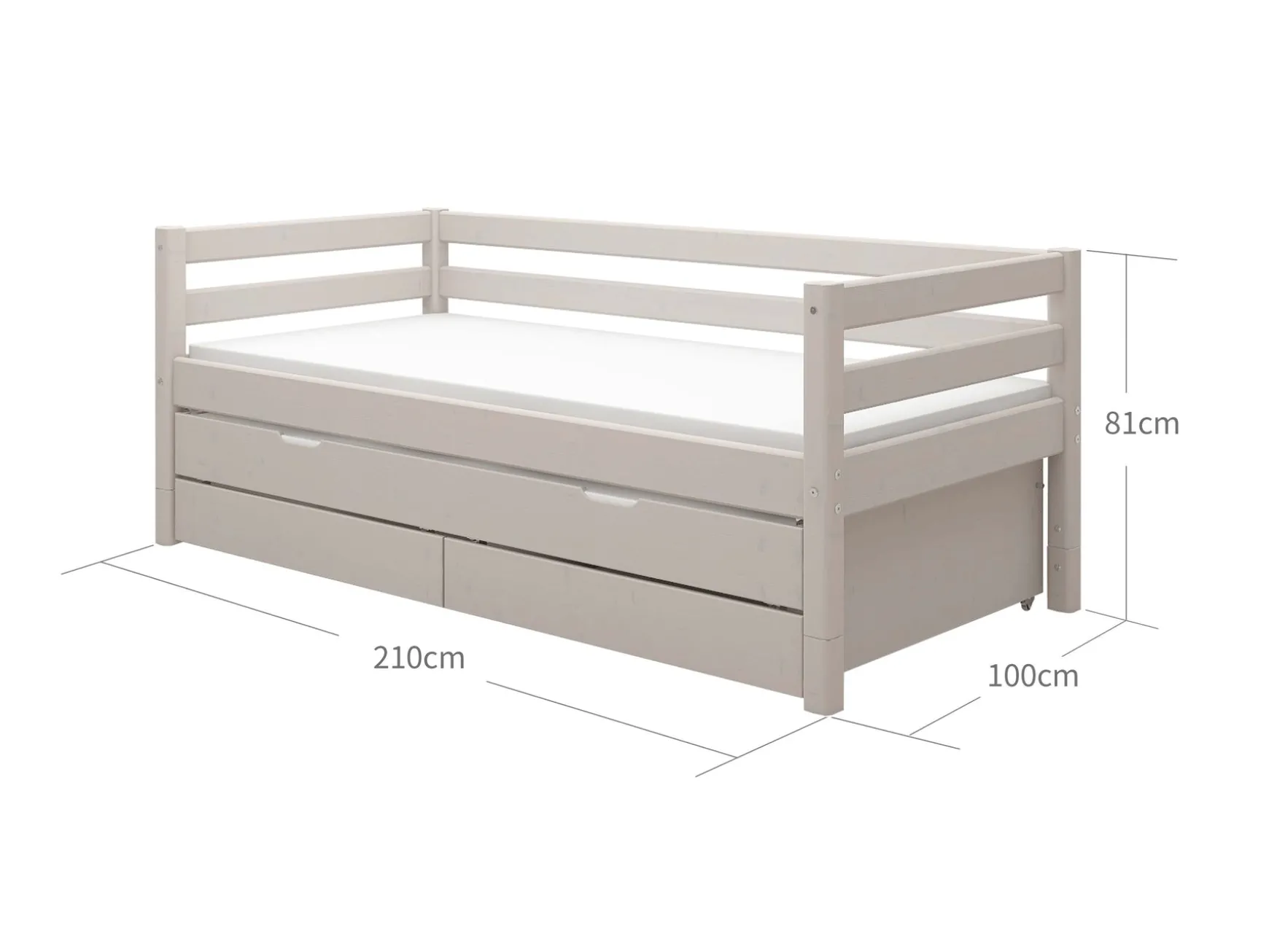 FLEXA Rebuild|Beds With Pull-Out Bed*Single bed with trundle pullout bed