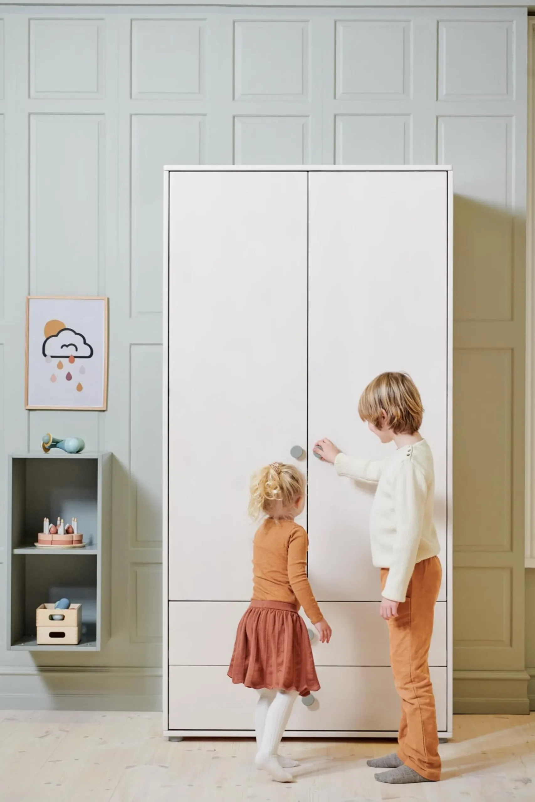 FLEXA Wardrobes*Wardrobe, 2 doors + 2 drawers