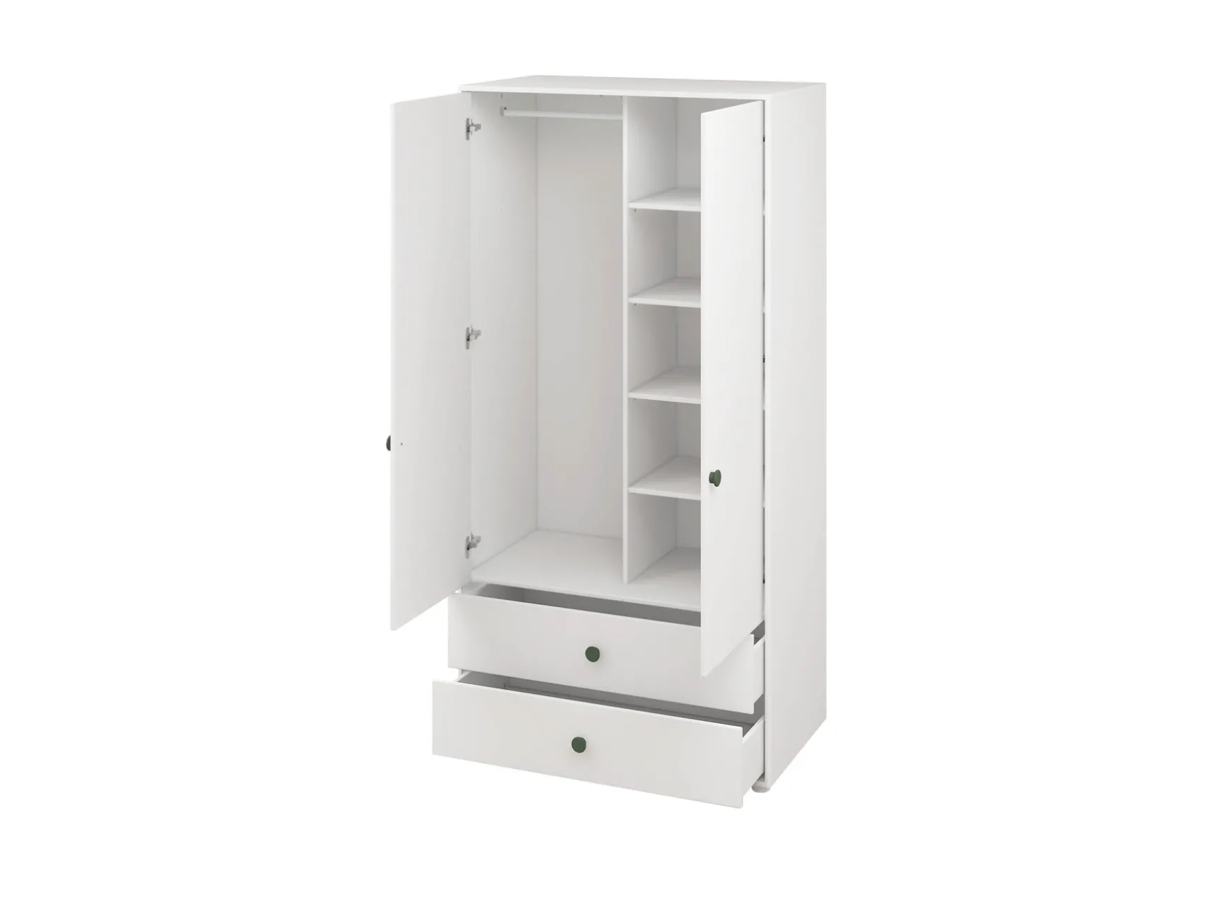 FLEXA Wardrobes*Wardrobe, 2 doors + 2 drawers