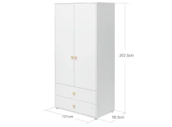 FLEXA Wardrobes*Wardrobe, 2 doors + 2 drawers