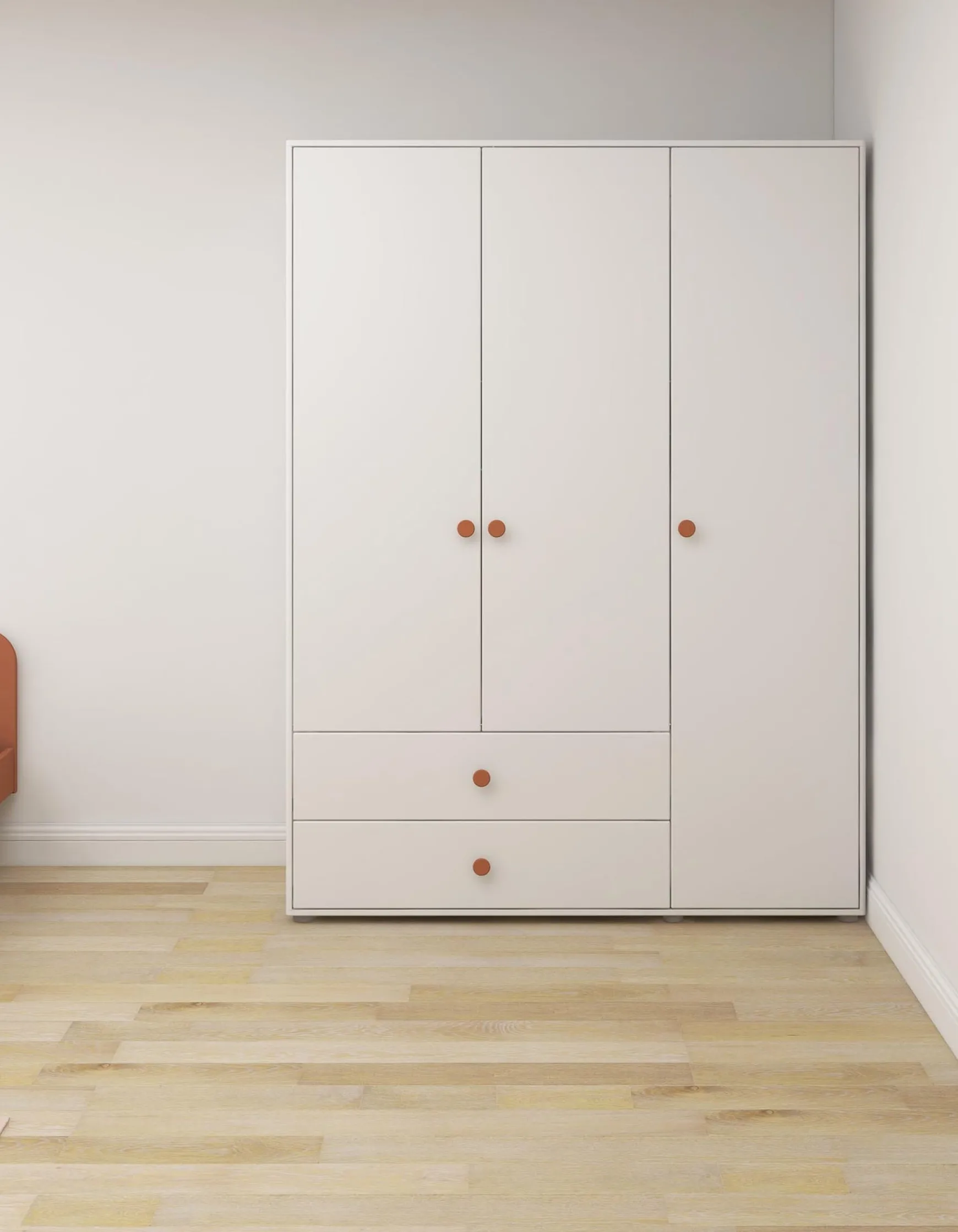 FLEXA Wardrobes*Wardrobe, 3 doors + 2 drawers
